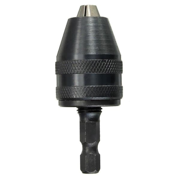 Hurtigspændepatron med sekskantfæste 0.3-3MM, 1/4\" Sort Black one size