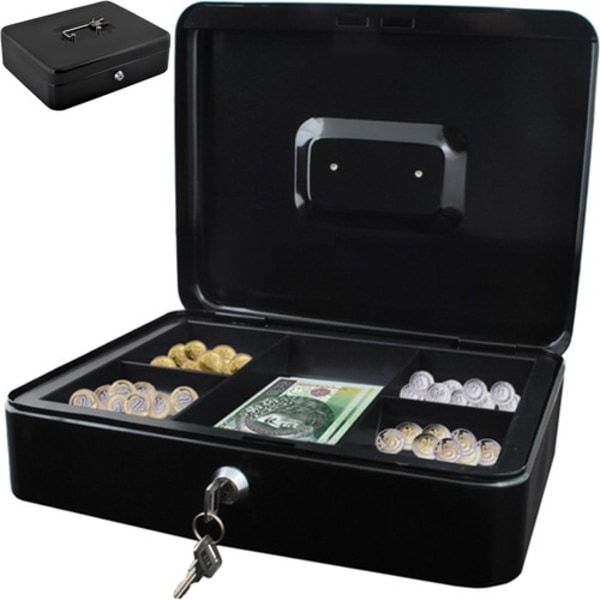 Pengekasse - 30x24x9cm Black Svart