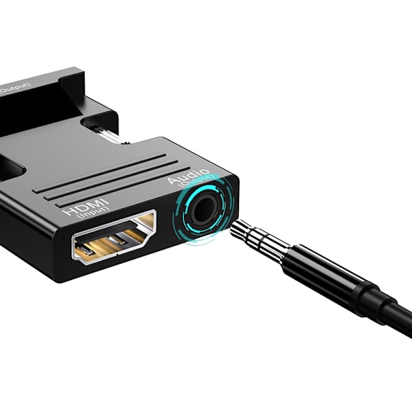 HDMI–VGA-sovitin 3,5 mm:n AUX-liitännällä 64