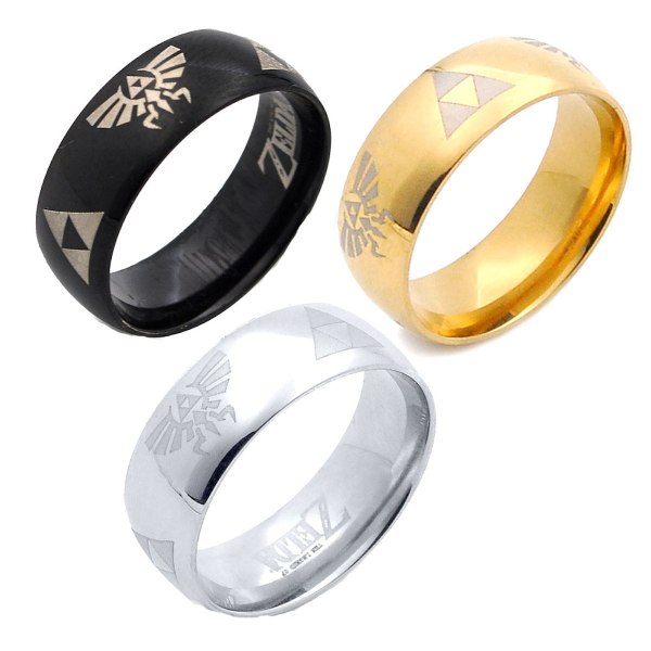 3stk Legend of Zelda Ring Anime smykker Cosplay ringer for menn kvinner