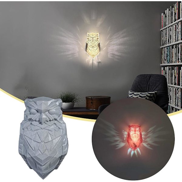 3D Creative seinävalaisin 3D Eagle seinävalaisin 3D Lion seinävalaisin 3D pöllö seinävalaisin owl