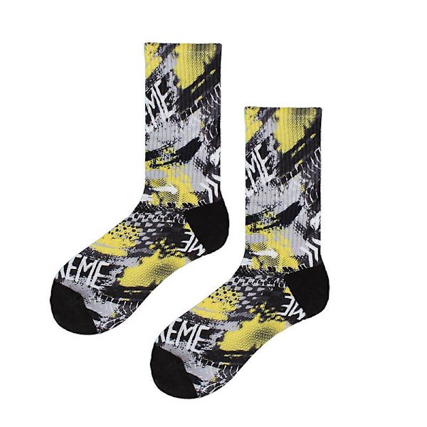 Morsomme kjolesokker for menn Nyhet Fargerik Funky Fancy Morsomt mønstret mannskap Casual Crazy Sokker For Menn Far 14