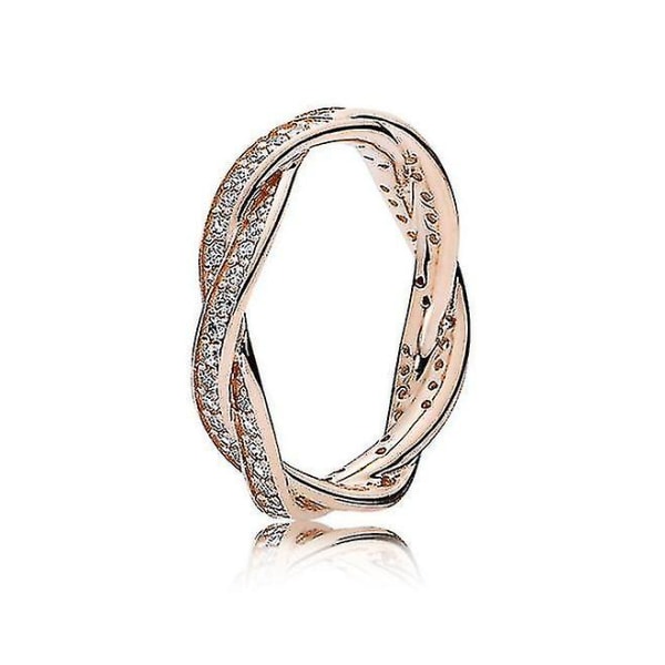Par Ringe Løfte Ring Sterling Sølv Diamantringe Valentinsdag gaver Elsker Ring Dekoration D4-54