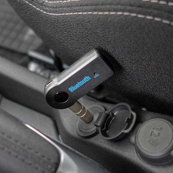 Trådløs Musik & Opkald: Bluetooth-Modtager til Bil & Hjem Black Svart