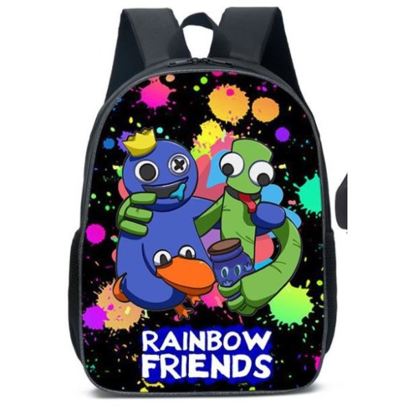 Rainbow Friends Ryggsekk arn Skoleryggsekk Student Laptop Bag B