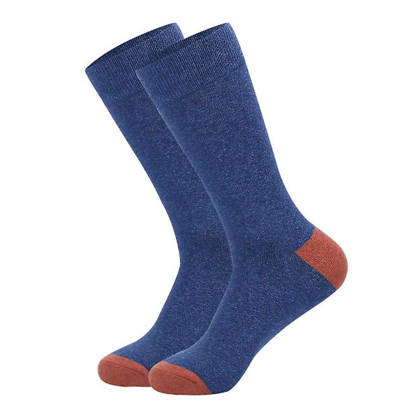 Herrestrømper Stor størrelse Stribede ensfarvede efterårs- og vinterstrømper til mænd color 7