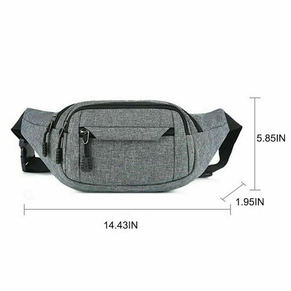 Midjeväskor Fanny Pack LJUSGRÅ Light gray