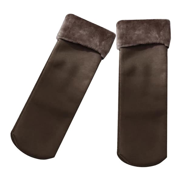 Dam Super Mjuk Fuzzy Plysch Varm Vinter Hem Sovtofflor Sockor Kaffe Coffee