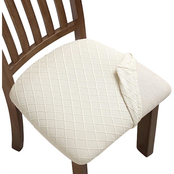 6 kpl Joustava Jacquard Tuolinpäällinen, Irrotettava ja Pestävä