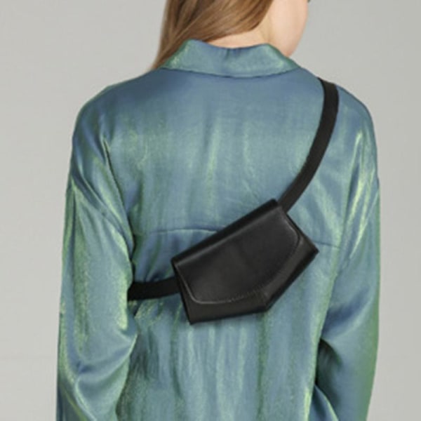 PU Sling Bag Tunn bröstrygg Midjeväska Telefonväska Justerbar bältesrem Liten Crossbody axelväska för Daily Coin Snake Gold