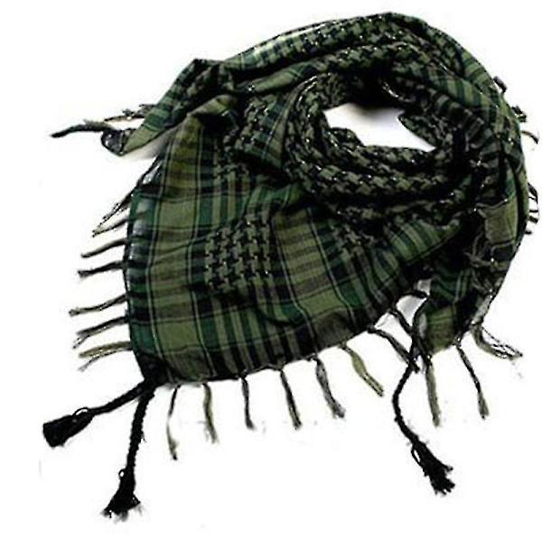 Män Kvinnor Arab Tactical Desert Army Shemagh Keffiyeh Scarf Wrap Scarves_c Army Green