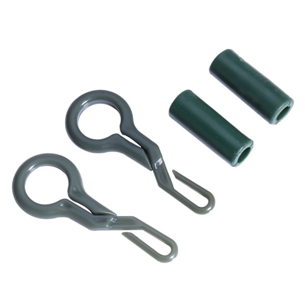 10 Holdbare Bag Lead Clips & Låsende Rør til Karpefiskeri - Essentielle Terminal Tackle Tilbehør