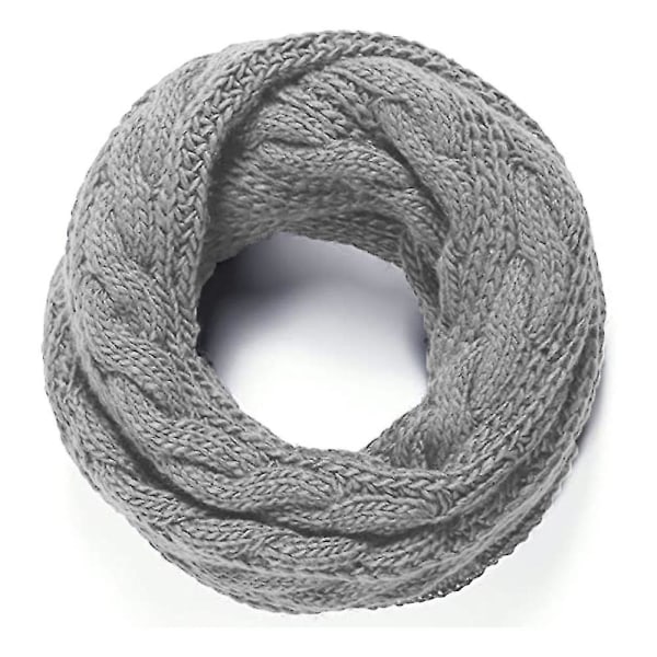 Autumn And Winter Warmth And Thickened Bib Two Circles Woolen Twist Scarf Winter Ladies Knitted Collar