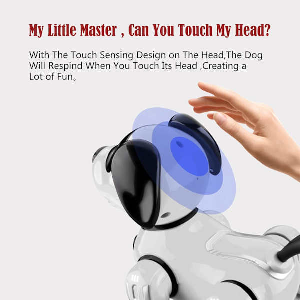 Fjärrstyrd Robot Hund Leksak, Smart Programmerbar Valp Leksak Robot