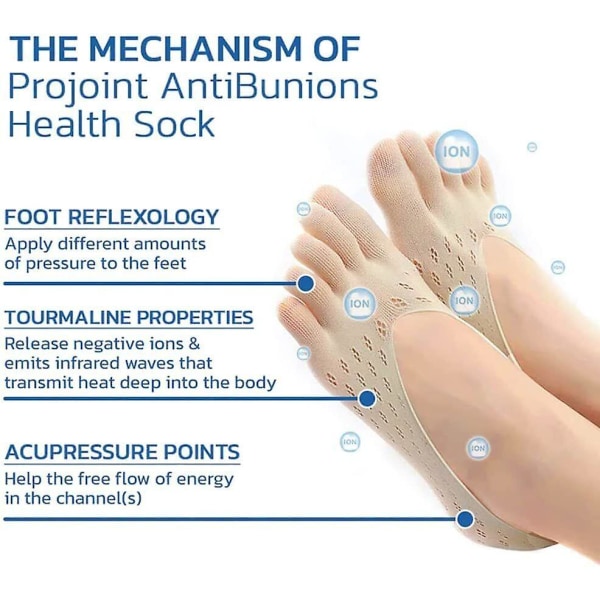 Anti-Bunions Health Socks, Orthoes Bunion Relief Socks, Anti Bunions-strumpor Grey