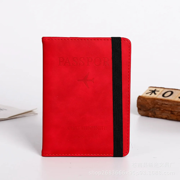 Passport Cover PU Læder Pakke Kort Etui Pung Tasker Pose Kvinder Mænd ID Kreditkort Pas Holder Rejsetilbehør