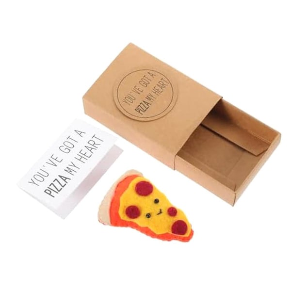 Mini PIZZAS gave kreativ og sød pizza venskab gavesæt A. You've got a Pizza my Heart