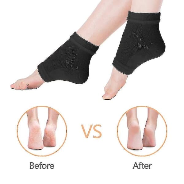 Gel hälskyddsstrumpor Black