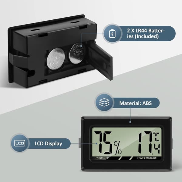 Digital termometer og hygrometer for drivhus