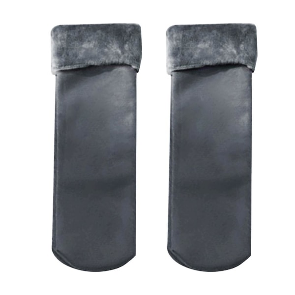 Women's Super Soft Fuzzy Plush Warm Winter Home Sleeping Slipper Socks Gray Gray