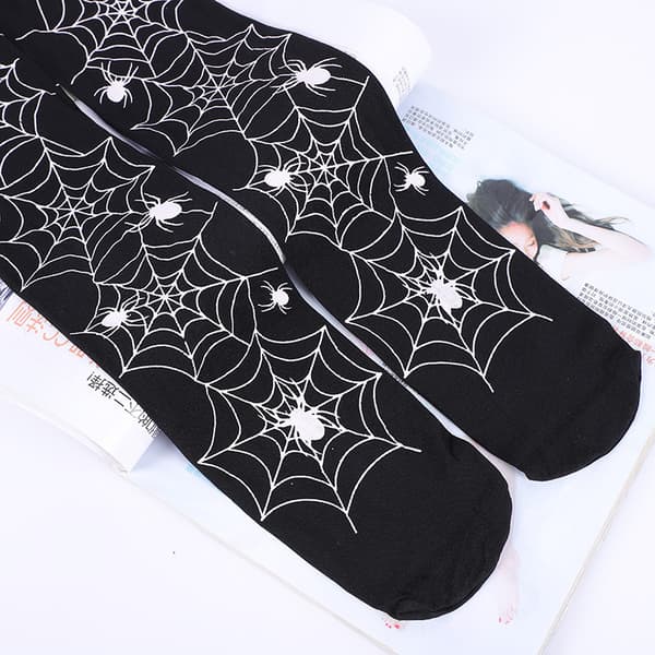 5-delt Spider Weave Tights Sokker, sorte, One Size