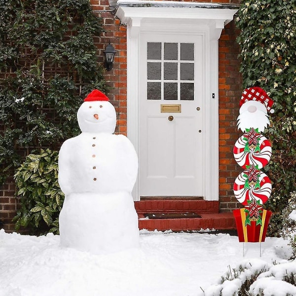 3 st Joy Yard tecken bokstäver vinter utomhusdekorationer för julhelgen
