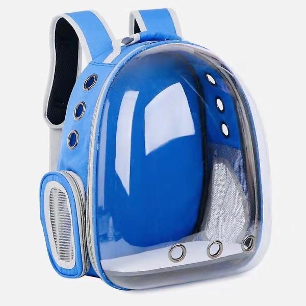 Pet Cat Hund Ryggsäck Stora valp bärväskor Space Capsule Blue