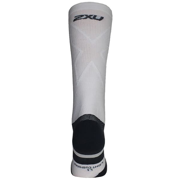 2XU Vit/Grå Vectr Light Cushion Full Herrstrumpor UA5155e WHT GRY White/Grey S