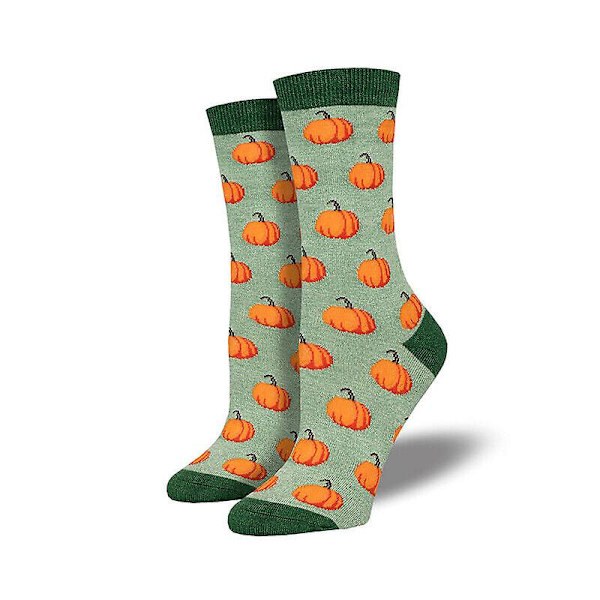 Tecknad Halloween strumpor bomull Rolig pumpa spöke printed kvinnor Casual strumpor F