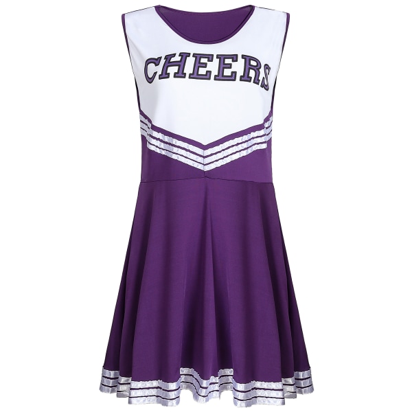 Børnefodbold baby cheerleader uniformer performance uniformer Lilla Purple 130cm