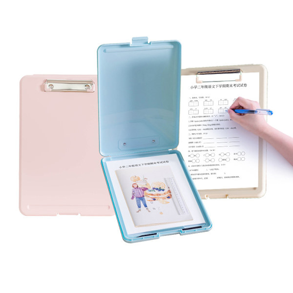 Clipboard A4 mappe Plast opbevaring rivepapir B