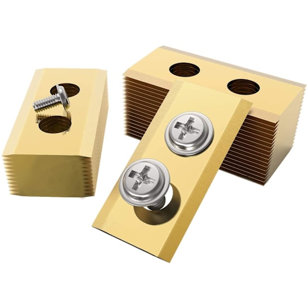 30-pakning Knivblader i titan til Worx Landroid Gull Gold one size