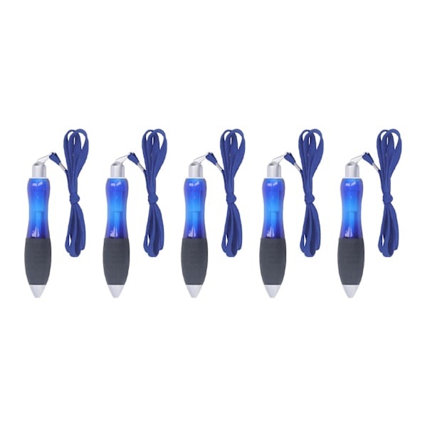 5 stk. store tykke kuglepenne tykke tunge vægtede penne store brede greb penne til Parkinson arthritis - Blue