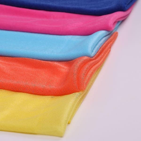 Solid lang, myk sjal for kvinner Chiffon Silke Uformelt skjerf Skjerf Stoles Voksen Gul