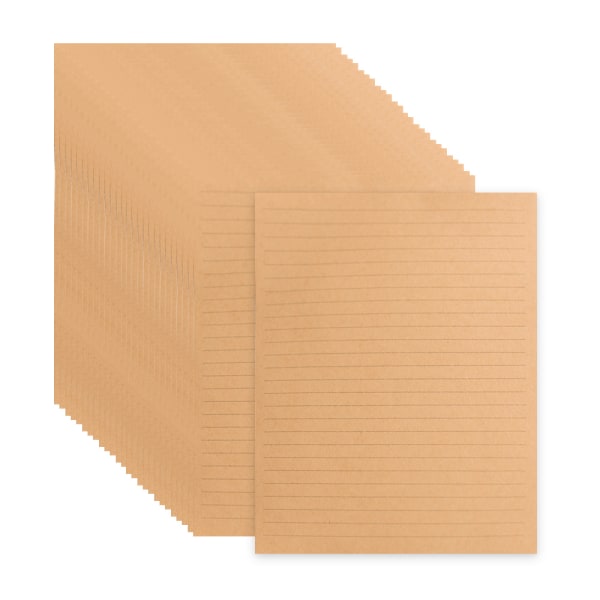 100 st Vintage Kraft A5-fodrat brevpapper Retro skrivpapper