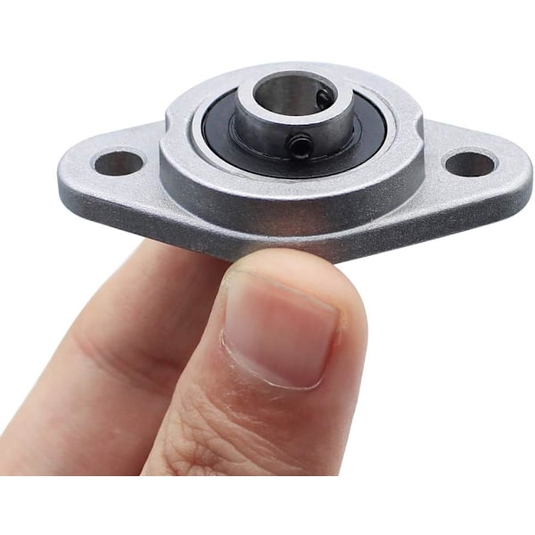 6 Stycken Lagerbock 8mm Diameter Zinklegering Romboedrisk Självjusterande Lagerbock Lagerblock för KFL-serien Maskiner Transportör