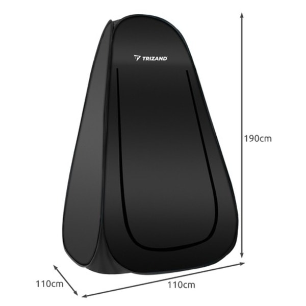 Popup-teltta Pukuhuone - Seisova - Retkeily Black Svart