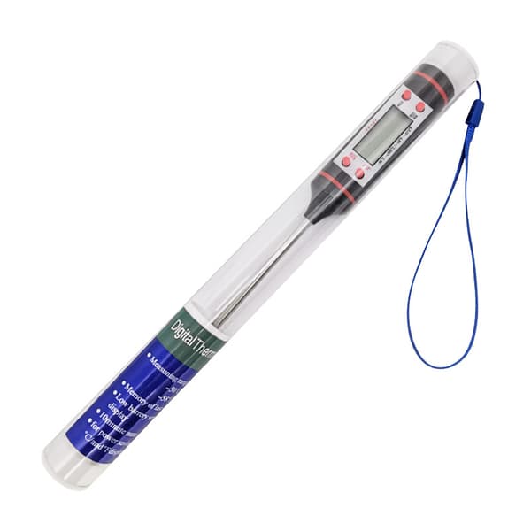 Digitalt stege-/bagetermometer LCD display Sort
