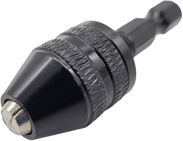 Hurtigspændepatron med sekskantfæste 0.3-3MM, 1/4\" Sort Black one size