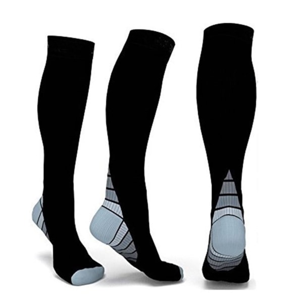 Sports Compression Socks Non-Slip Outdoor Cycling Presure Elasticity Running Socks Athletic for Men Or Women Gray