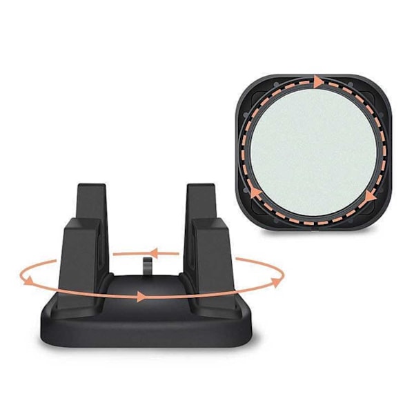 360 Roterbar Universal Mobil GPS Holder til Bil Mobilholder svart black