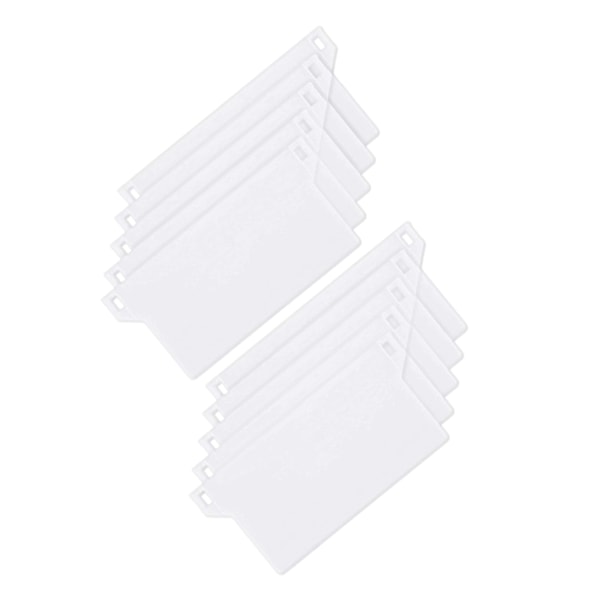 Plastbottenplatta 127 mm Set med 10 bärbara vertikala rullgardiner med vikter