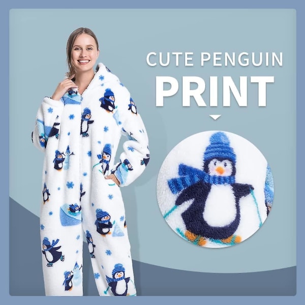 Kvinners One Piece Animal Pyjamas Avocado M