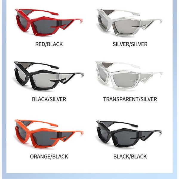 Future Technology Solbriller Street Shooting Catwalk-solbriller overfor sexsolbriller Red Frame gray piece