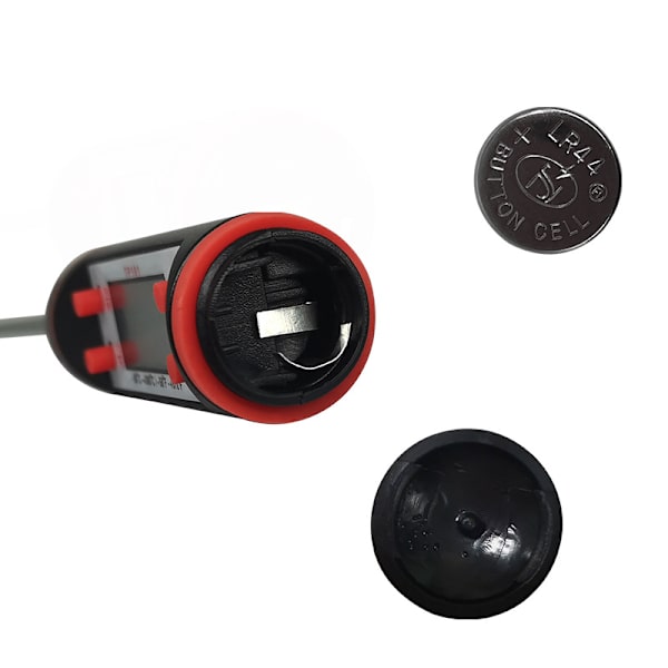 Digital stek-/baktermometer LCD-display Svart