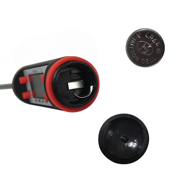 Digitalt stege-/bagetermometer LCD display Sort