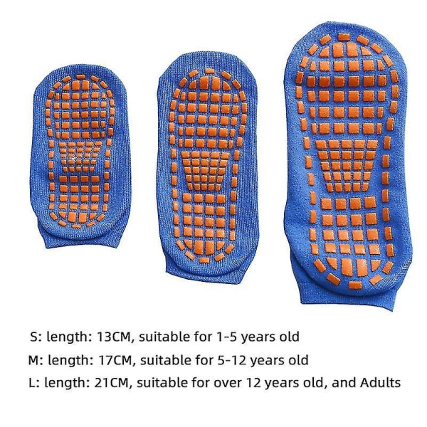 2 par Barn Vuxna Anti-halkstrumpa Trampolinstrumpa Bomull Andas Korta strumpor Elasticitet Sport Pojke Flicka Utanför Barnstrumpor NO5 L