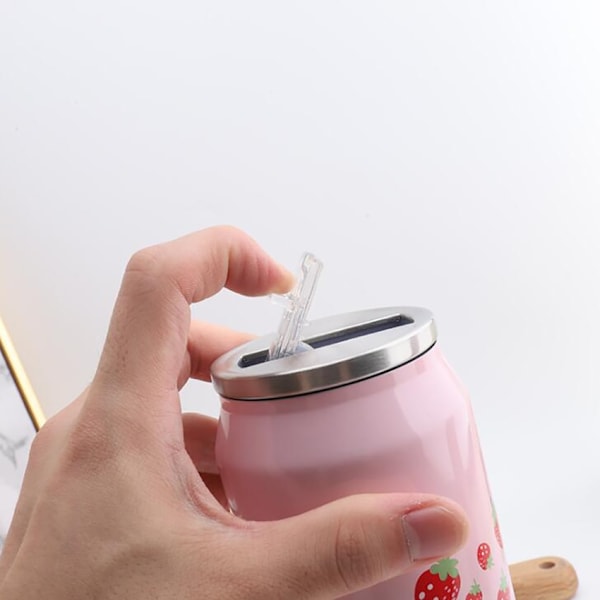 Sød Strawberry Girly Isoleret vandflaske i rustfrit stål