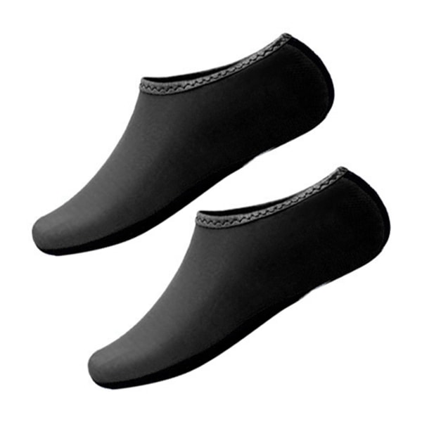 Neoprene diving socks for swimming, non-slip, snorkeling, deep diving, warm and waterproof material beach socks shoes black M (36-37cm)