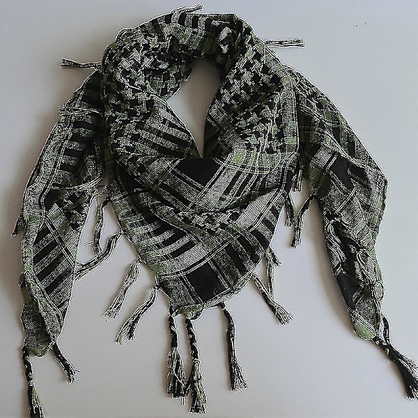 Män Kvinnor Arab Tactical Desert Army Shemagh Keffiyeh Scarf Wrap Scarves_c Army Green